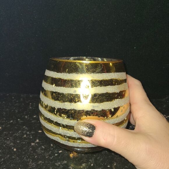 Gold Glitter Large Votive Holder - Picture 6 of 6